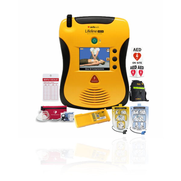 Refurbished Defibtech Lifeline View AED First Responder Package