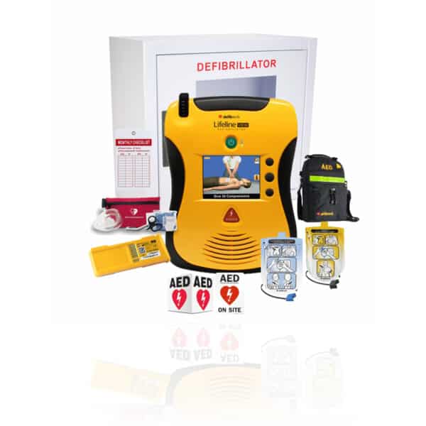 Refurbished Defibtech Lifeline View AED School Package