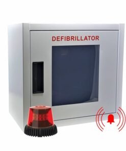 Small Alarmed and Strobe AED cabinet