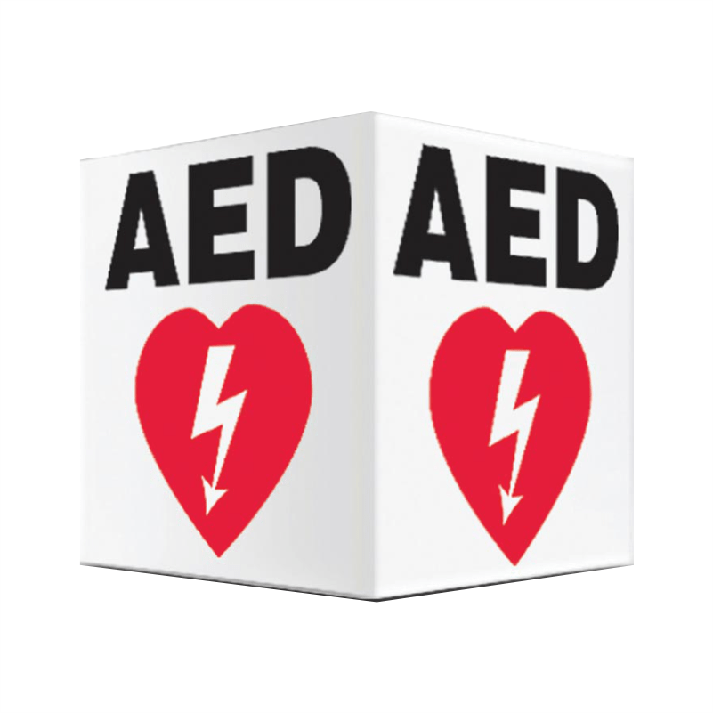 AED Defibrillator Sticker Decal – Weatherproof – Hospital / Cardiac Sign (Darkside Ltd)